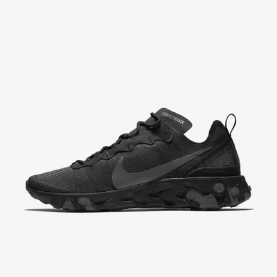 Nike React Element 55 Men's Shoes In Black,dark Grey
