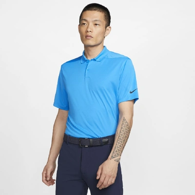 Nike Dri-fit Victory Men's Golf Polo In Photo Blue