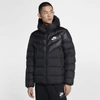 Nike Sportswear Windrunner Down Fill Hooded Puffer Jacket In Black