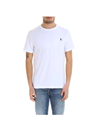 Ralph Lauren Crew Neck Custom Fit T Shirt White