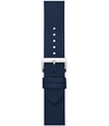 Tory Burch Mcgraw Leather Apple Watch Band In Black, 38-41mm In Navy Blue