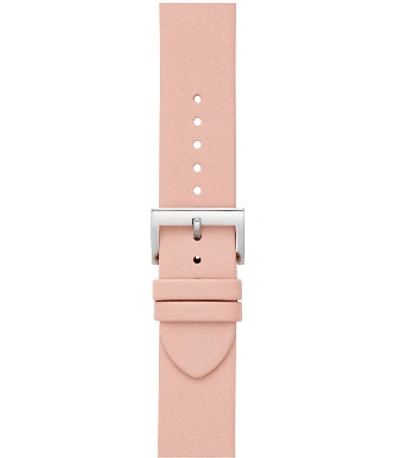 Tory Burch Mcgraw Leather Apple Watch® Watchband In Blush