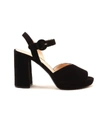 Prada Suede Platform 105mm Sandals In Black