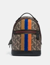 COACH COACH BARROW BACKPACK WITH HORSE AND CARRIAGE PRINT AND VARSITY STRIPE - WOMEN'S,88266 V5AA8