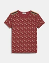 COACH COACH HORSE AND CARRIAGE PIQUE T-SHIRT - WOMEN'S,88438 RED 2