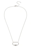 ALLSAINTS PAVE CRYSTAL PENDANT NECKLACE,281545GLD110