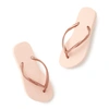 Havaianas Glitter-detail Logo-embossed Flip Flops In Ballet Rose
