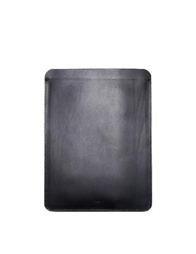 Isaac Reina Black Leather 13&quot; Computer Case
