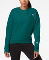 Champion Women's Essential Reverse Weave Fleece Sweatshirt In Turquoise