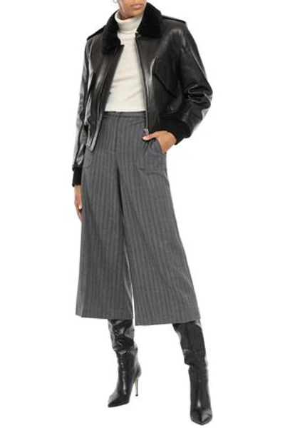 alexander wang leather bomber