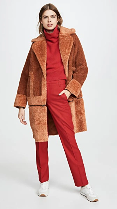 C/meo Collective Love For Me Coat In Rust