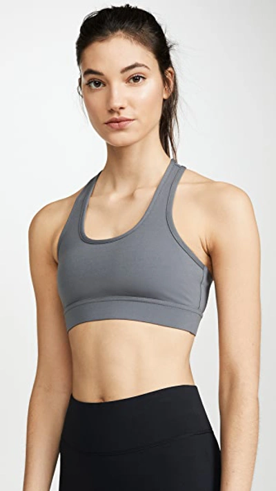 All Access Front Row Bra In Slate Grey