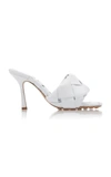 Bottega Veneta Lido Sandals In White