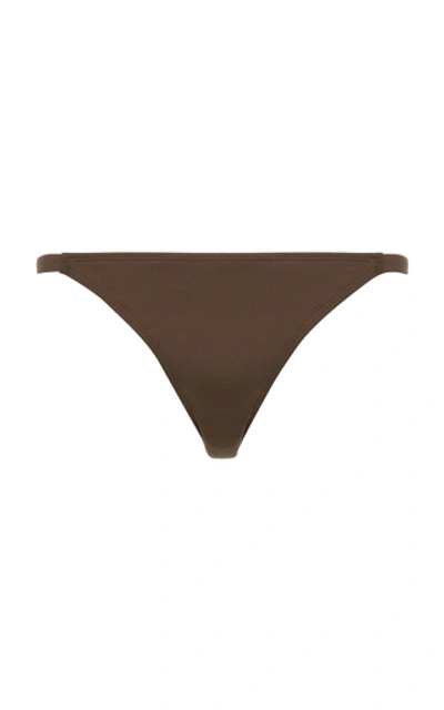 Asceno The Biarritz Bikini Bottom In Brown