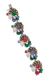 AMRAPALI 18K White Gold, Emerald, Sapphire, Ruby And Diamond Bracelet,791964