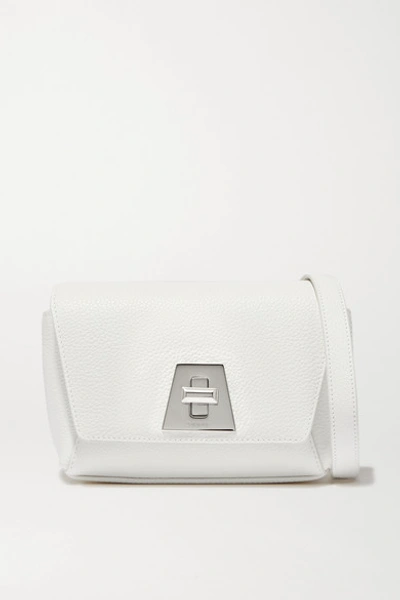 Akris Anouk Textured-leather Shoulder Bag In White