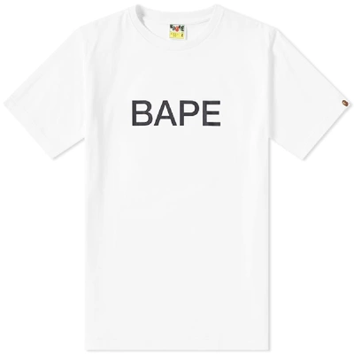 A Bathing Ape Relaxed 1st Camo Box Tee In White