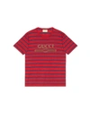 GUCCI STRIPED SHORT SLEEVES T-SHIRT,11162181