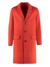 AMI ALEXANDRE MATTIUSSI WOOL AND CASHMERE COAT,11162079