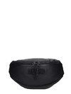 AMI ALEXANDRE MATTIUSSI WAIST BAG IN BLACK LEATHER,11162403