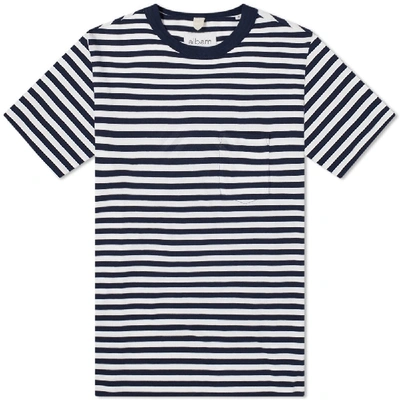 Albam Striped Tee In Blue