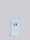 Thom Browne Pebbled Zip-around Wallet In Blue