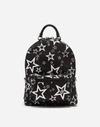 DOLCE & GABBANA MIXED STAR PRINT NYLON VULCANO BACKPACK