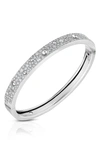 Roberto Coin Women's Pois Moi Luna 18k White Gold & Diamond Bangle Bracelet In White Gold