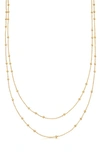 MISSOMA DOUBLE CHAIN NECKLACE,YN-G-CH2-DL
