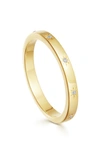 MISSOMA INTERSTELLAR STAR STUDDED STACKING RING,CM-G-R8-CZ-P