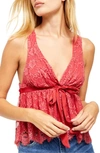 Free People Chante Lace Tank In Frenchie Kiss
