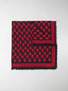 Alexander Mcqueen Skull Print Scarf In Black
