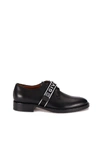 GIVENCHY BLACK LEATHER LACE-UP SHOES,BH1016H0E9004
