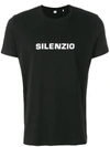 Aspesi Slogan Print T-shirt In Black