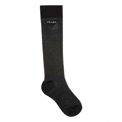 Prada Black Wool Socks