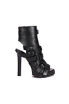 DSQUARED2 BLACK LEATHER SANDALS,HSW0119015000012124