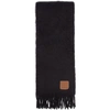 LOEWE LOEWE BLACK MOHAIR SCARF