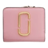 MARC JACOBS MARC JACOBS PINK MINI SNAPSHOT COMPACT WALLET