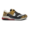 GUCCI Yellow & Black Ultrapace Sneakers