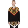 VERSACE VERSACE BLACK BAROCCO PRINT SWEATSHIRT