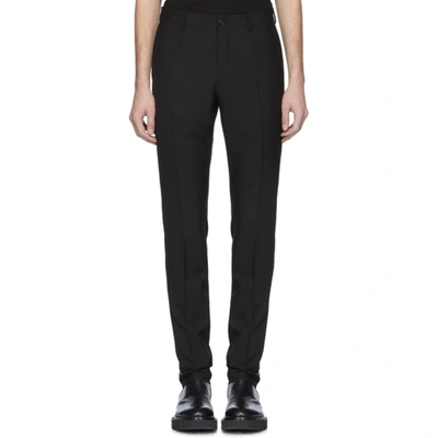 Versace Black Swarovski Evening Trousers In A1008 Black