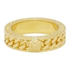 VERSACE VERSACE GOLD CHAIN BAND RING