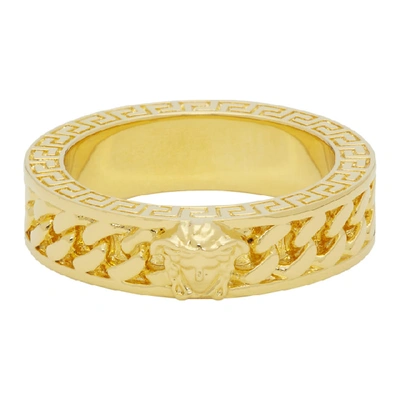 Versace Gold-tone Ring In D00h Gold