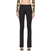 VERSACE VERSACE BLACK FLARED TROUSERS