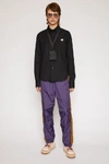 ACNE STUDIOS Face-patch slim-fit shirt Black