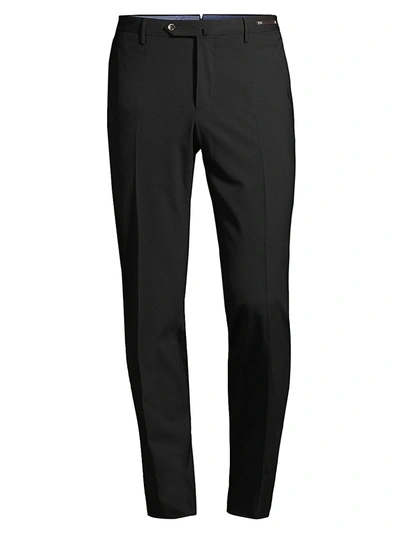 Pt01 Slim-fit Tuxedo Pants In Black