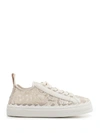CHLOÉ CHLOÉ LACE LOGO EMBROIDERED LOW