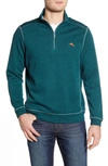 Tommy Bahama Tobago Bay Half Zip Pullover In Seaway