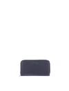 ORCIANI PEBBLED LEATHER ZIP AROUND WALLET