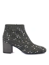 LORIBLU SUEDE STUDDED ANKLE BOOT